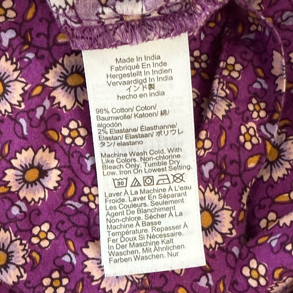 J.Crew Factory Smocked Waist Poplin Floral Midi Dress - Picture 4 of 4